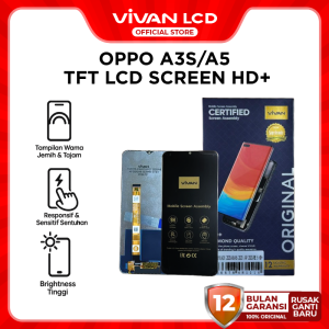 VIVAN LCD Screen Compatible for OPPO Realme HD+ Display Wear Resistance Drop Proof Garansi 12 Bulan