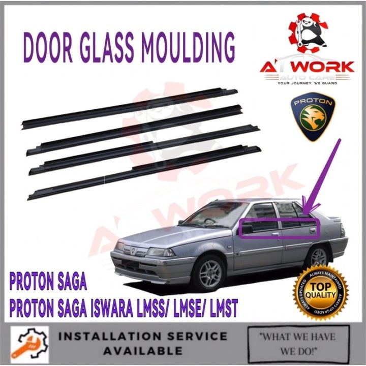 PROTON SAGA / ISWARA LMSS LMST LMSE DOOR OUTER MOULDING, DOOR GLASS MOULDING (PINTU CERMIN LUAR