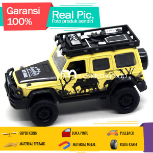Diecast Miniatur Mainan Mobil Jeep Suv Safari AMG Besi Metal Buka Pintu