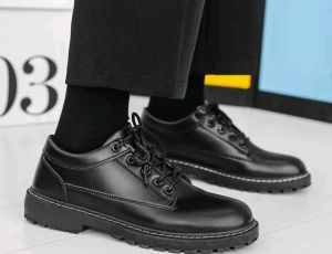MARVELS Sepatu Casual Sneakers Pria Formal Mens Full Black