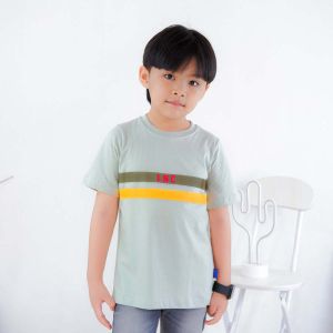 Lily And Clark Kaos Anak Laki-Laki Casual Warna Seafoam Green - KLC82