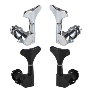 Electric Bass Tuning Pegs Bass Opened Machine Heads Knobs String Tuners for 4 String Electric Bass Right/Left Hand