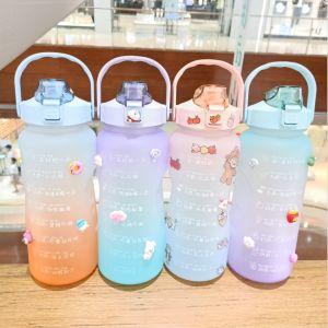 BOTOL MINUM STIKER MOTIVASI PENGINGAT WAKTU MINUM 2 DAN 1.3 LITER VIRAL STIKER - PRINCESS COLLECTION BOTOL MINUM ARTIS UNTUK ABG DAN ANAK-ANAK BOTOL AIR MINUM KARDASHIAN MOTIVASI GRADASI WARNA VIRAL BOTOL MINUM TRITAN VIRAL TERBARU