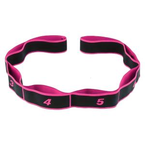 Elastic Tension Band Exercise Pull Rope Stretch Rope 8 Segment Yoga Stretching Band Female Resistance Training