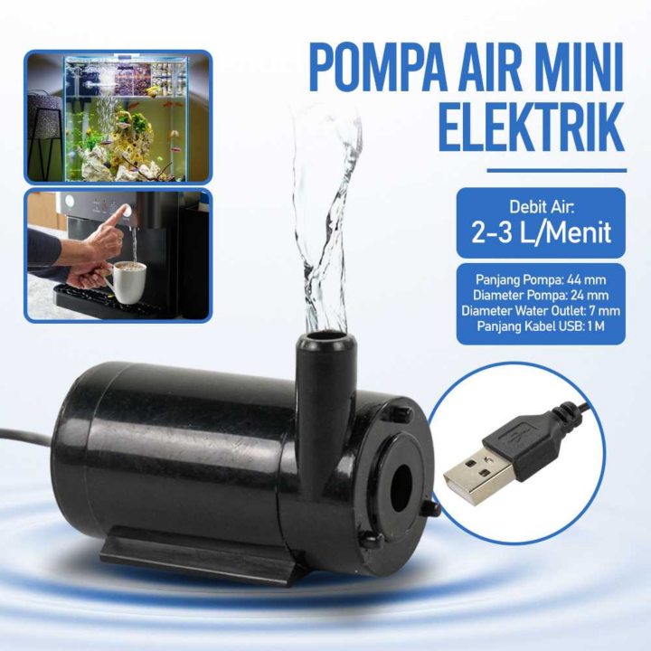 Pompa Air Aquarium Akuarium Mini Dispenser Galon Elektrik Mikro