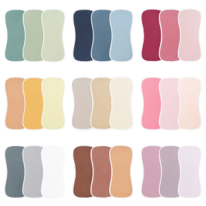 3 cái/bộ thoải mái bé ợ vải cotton thoáng khí mọc răng vải thoải mái trẻ sơ sinh Vai pad mặt khăn