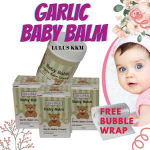 Balm Baby & Kids Garlic Original Masalah Batuk Selesema Ruam Gatal Bayi Baby Fever Calm Time Pecah Kahak Kembung Perut