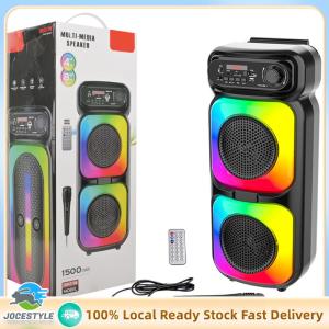 Jocestyle BT Karaoke Machine Support MIC/TF/USB/AUX Wireless Speaker with Microphone for Party Outdoor Travel Birthday Gift