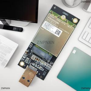 [COD] ZNPNXN 1ชุด DW5821E M2-NGFF DW5811e DW5816E EM7455 L860-GL การ์ดขยาย USB3.0สำหรับ3G 4G 5G LTE โมดูล M2อะแดปเตอร์ USB