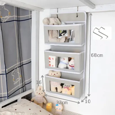 Treo đầu giường 3 tầng treo tường kệ vải tiết kiệm diện tích chứa đồ cá nhân trang trí phòng ngủ