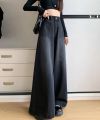 Womens long and wide tube jeans, high back KABICO womens jeans Ulzzang_K61. 