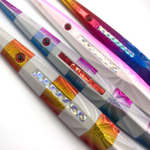 【NYA】150g/200g/250g/300g/350g/400g Dedicated for deep sea Luminous Metal sinking bait 3D eyes Slow Jigging / Shake slowly Trolling boat fishing Sea fishing baiting Hard bait