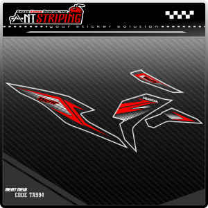 TRANSPARAN STRIPING BEAT NEW/DELUX 2020 (Ta994)Semifull Sticker Variasi Beat New List Simpel Rainbow