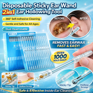 Sticky Ear Stick Double-Ended Gentle Ear Cleaning Tool 2-in-1 Design