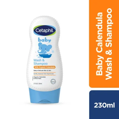 CETAPHIL Baby Wash & Shampoo With Organic Calendula 230ML