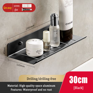 MEIDOO Bathroom rack bathroom mirror front rack bathroom storage rack wash rack U-shaped faucet rack free-punching wall-mounted