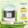 Nồi cơm điện Cuckoo 1.8L CR-1005 lòng nồi chống dính, 1 nút ấn dễ dàng điều khiển - Bảo hành 2 năm - Hàng chính hãng Cuckoo Vina. 