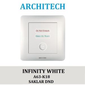 ARCHITECH INFINITY A63-K18 WHITE Sakelar - Saklar DND Indikator