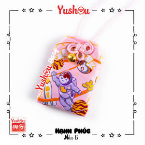 Móc Khóa Yushou Hạnh Phúc - Mẫu 6 (Kiểu Omamori) Có sẵn