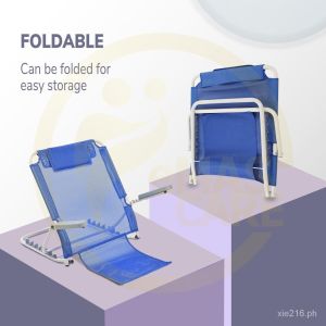 Foldable Bed Backrest Adjustable Angle Back Support Floor Chair Elderly Patient Care Chair With handrail