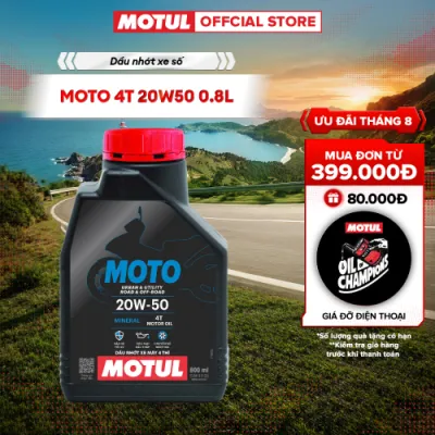 Dầu nhớt xe máy MOTUL MOTO 4T 20W50 20X0.8L VN