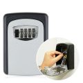 Key Lock Box 4 Digit Combination Key Storage Lock Box, Wall Mounted Key Safe Box, 5 Keys Capacity Weatherproof for Indoor Outdoor 3.66 inch （Ready Stock）. 