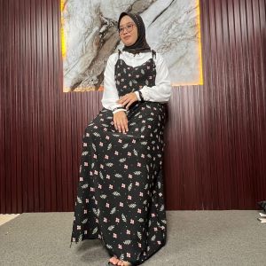 GAMIS WANITA REMAJA MASA KINI VIRAL TERBARU 2025 DAISY DRES MOTIF ALESYANA HIJAB