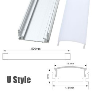 LED Strip Light Aluminium Casing Light Strip Cover Fitting Case Holder Custom Length