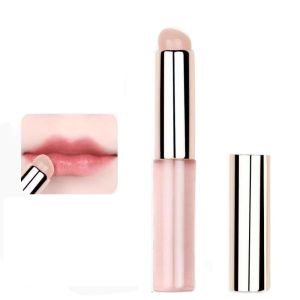 CRNGW Lipstick Brush Silicone Lip Brush with Cover Round Head No Broken Lipstick Makeup Brushes Lipstick Applicator Multi-Use Angled Concealer Brush Girls