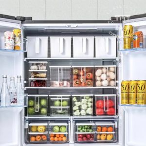 Classy Luxe Transparent Organizer Box Food-Grade Refrigerator Special Storage Box Large-Capacity Sealed Fruit and Vegetable Box