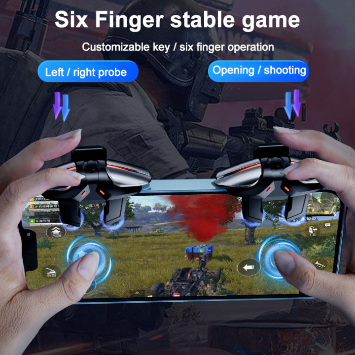 Elctech mobile phone trigger for pubg universal game controller for ios