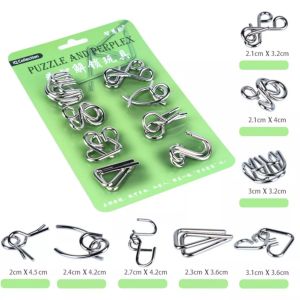 Đồ chơi trí tuệ cho trẻ thông minh Bộ 24 móc khóa IQ thử thách mở khóa sáng tạo tư duy hàng cao câp không han rỉ