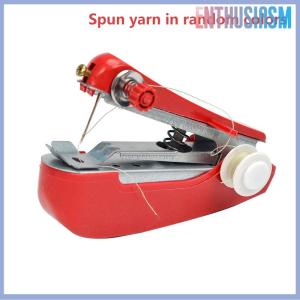 【Enthusiasm】🌟🌟【Hot Sale】🎈 1 Set Mini Sewing Machine Fast Stitch Labor-saving Fabric Clothes Sewing Tools Handheld Portable Mini Manual Sewing Machine