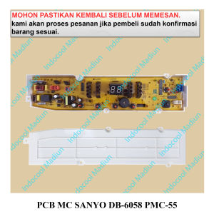 PMC-55 PCB BOARD MESIN CUCI / MODUL MESIN CUCI / PCB MESIN CUCI SANYO DB-6058 PMC-55