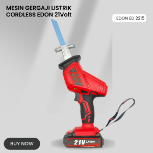 RECIPROCATING SAW EDON ED 2215 21Volt / MESIN GERGAJI LISTRIK CORDLESS