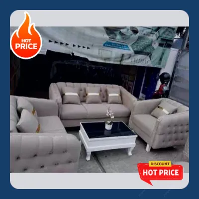 New Sofa 321 + Meja Steffie Bahan Kain Serat