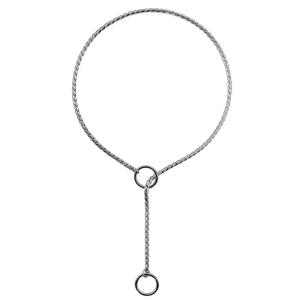 Stainless Steel Dog Choke Chain Collar Puppy Metal Snake Chain Pet Show Slip Collar Choker for Training Small Medium Large Dogs