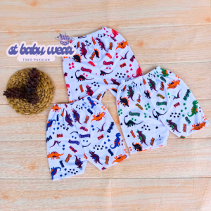 12pcs 1 lusin celana pendek bayi motif fullfrin laki- laki/ pereumpuan dari bahan katun 0-12 bulan