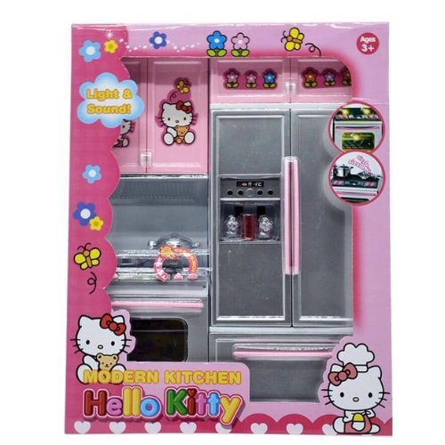 Character Kitty Modern Kitchen Play Pretend Set Food and Toy
