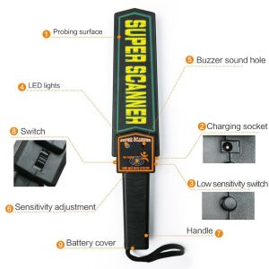 【Good Quality】Scanner Metal Detector Metal Detector Handheld Professiona Super High Sensitivity Security Scanner
