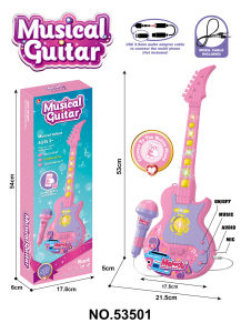 Microphone Toy Guitar Lights Music Microphone Toys Playing songs Boys Girls Microphone Toys Guitar