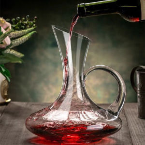 Red wine decanter with glass handle lead-free red wine dispenser red wine kettle