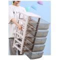 [SG Seller]visible Plastic Storage Drawer Cabinet/ cabinet storage /Multi-layer Household Cabinet with Wheels. 