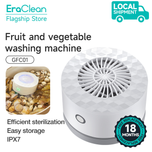 EraClean GFC01 Fruit Vegetable Washing Machine Capsule Shape Wireless Food Purifier Household Pesticide Disinfection Vegetables Cleaner Machine