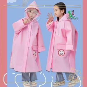 Áo mưa cho bé áo mưa trẻ em áo mưa choàng cao cấp cho bé kèm kính chắn có ngăn đeo cặp tiện lợi