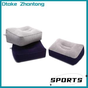 Dtake Soft Footrest Pillow PVC Inflatable Foot Rest Pillow Cushion Air Travel Office