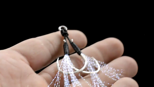 Replacement Double Fishing Assist Hooks with Teasers Vertical Jigs Assist Hook Dancing Stingers Jigging Lures 2 Pack