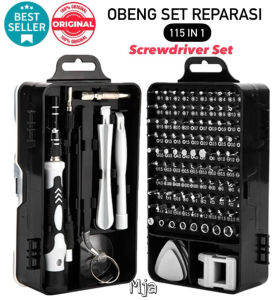 (BISA COD) PROMO Obeng Set Reparasi 115 in 1 / Set Obeng HP Laptop Magnetic Screwdriver / Obeng Multifungsi Reparasi HP dan Laptop / Kunci Set Alat Service