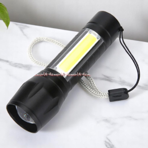 Powerlite 120lumens Lampu Senter Led Rechargeable Bisa DiCharge Usb Senter Kecil Dengan Cahaya Terang LED Bisa Digenggam
