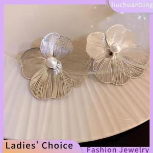 [COD] liuchuanbing Jewellery Large Flower Earrings For Women Luxury Design Stud Earrings For Women Korean Fashion Jewelry Accessories Gift